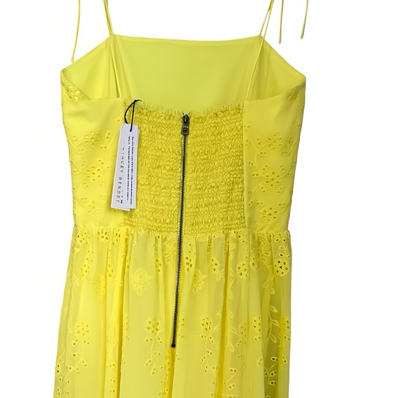 Alice + Olivia Juniper Tie Strap Maxi Dress – Lemon Size 2 NWT $695 Tag - Picture 5 of 10